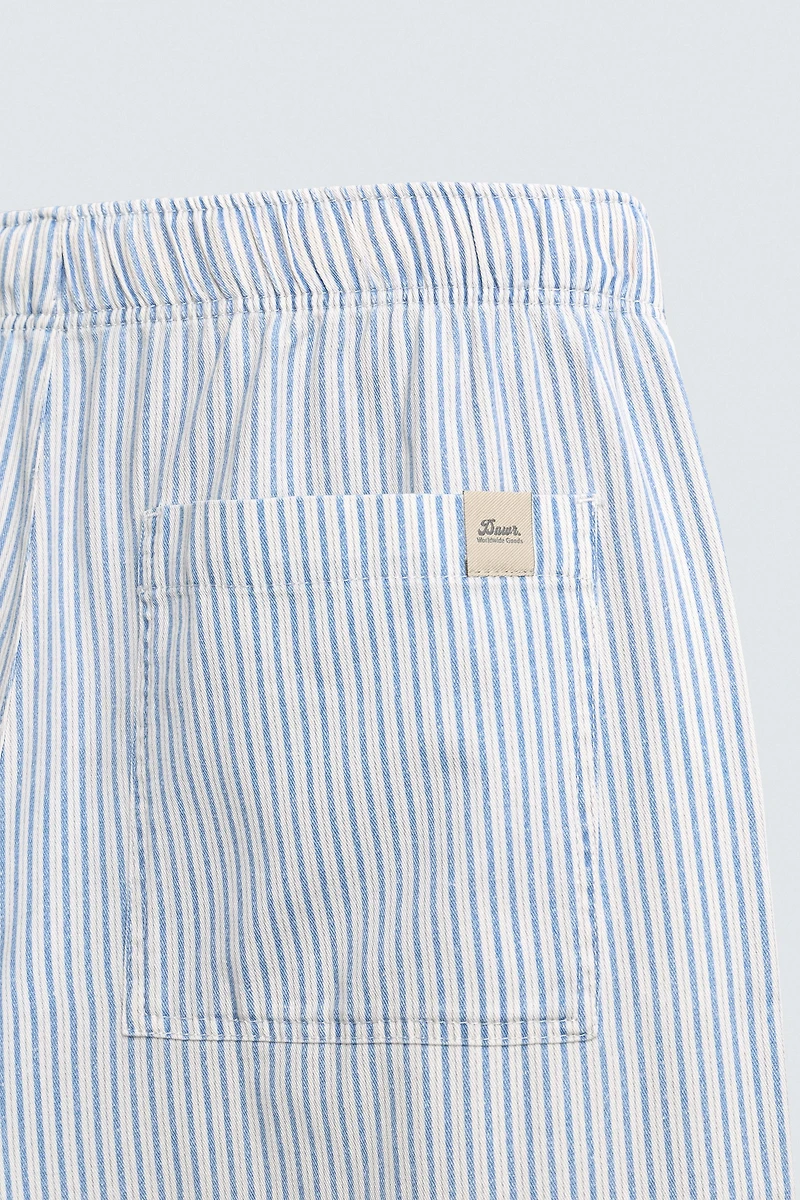 STRIPED BAGGY FIT PANTS