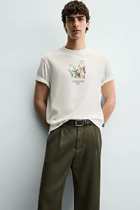 CONTRAST PRINT T-SHIRT