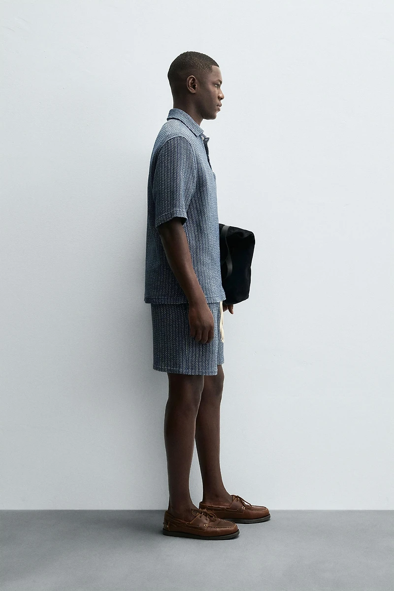 TEXTURED POLO SHIRT