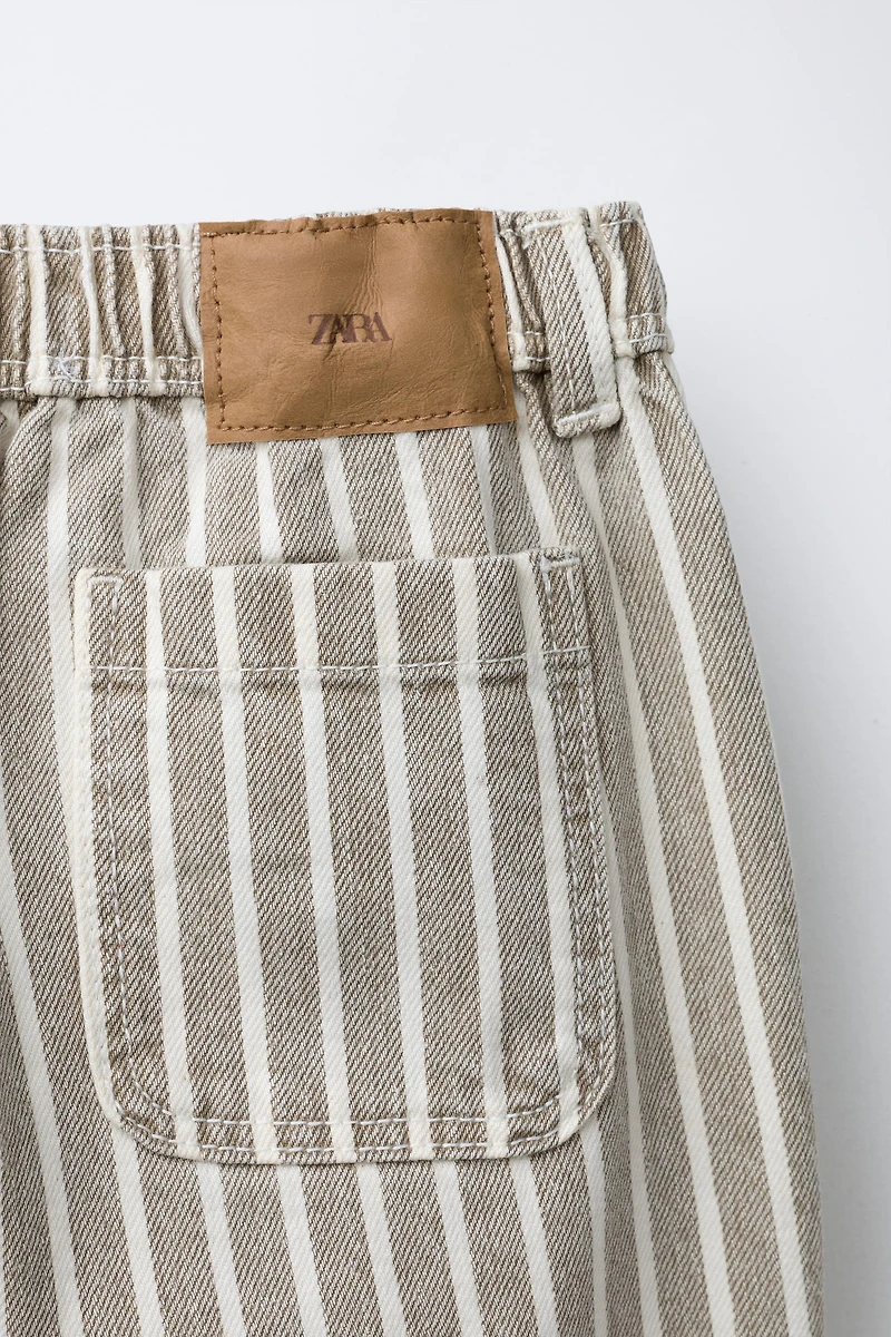 PANTALON BAGGY À RAYURES