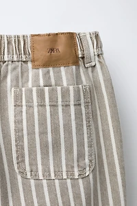 PANTALON BAGGY À RAYURES