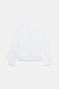 COMBINED POPLIN T-SHIRT