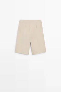 Flowing pleated Bermuda shorts - STUDIO