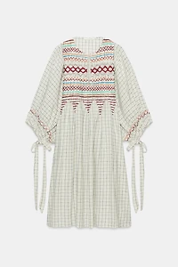 ZW COLLECTION LINEN BLEND MIDI DRESS