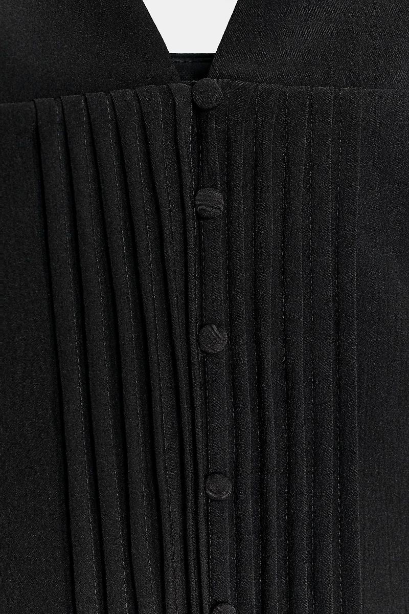 PLEATED STRAP TOP