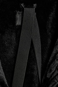 PUFFER JACKET WITH FAUX FUR HOODIE WATER AND WIND PROTECTION