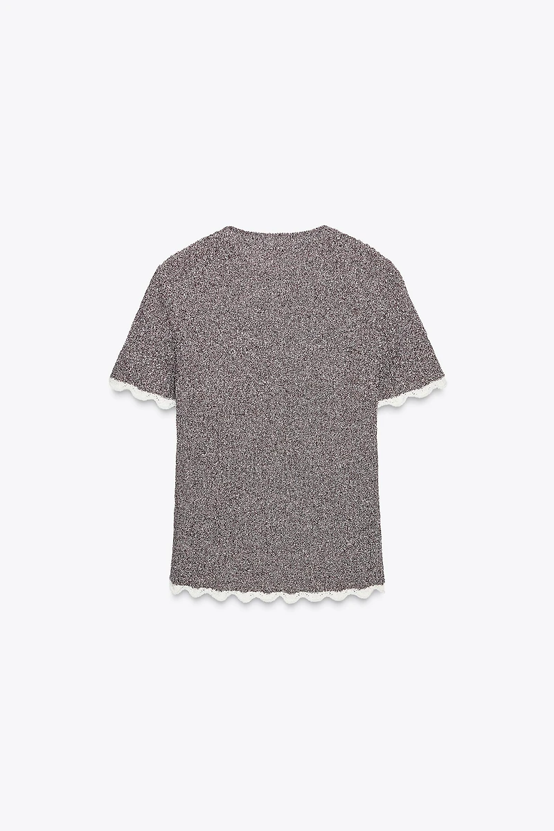 COMBINED KNIT T-SHIRT