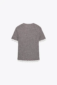 COMBINED KNIT T-SHIRT