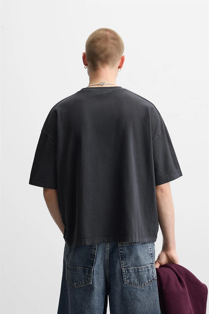 LIGHTWEIGHT WASHED BOXY FIT T-SHIRT