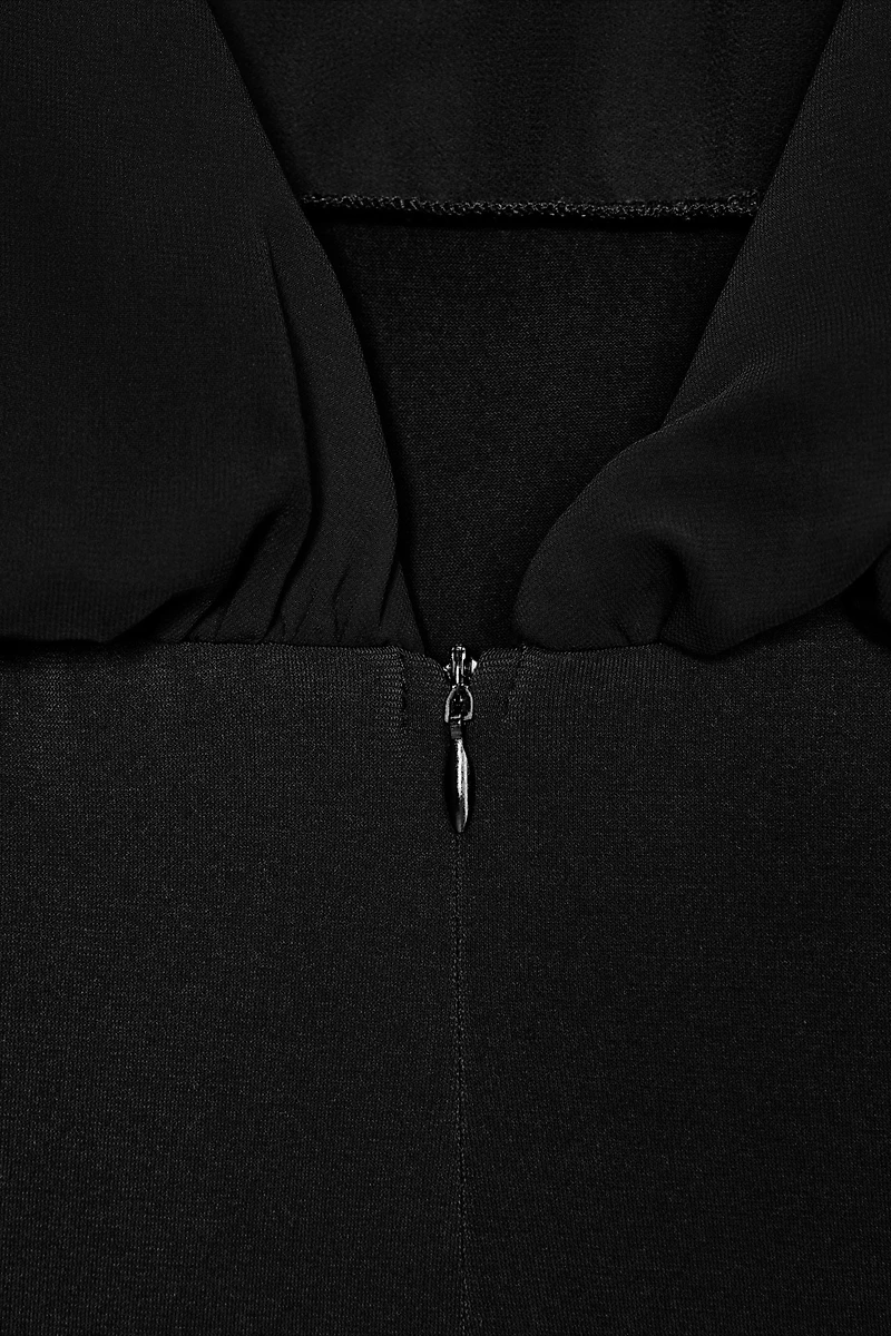 COMBINATION GEORGETTE BOW BODYSUIT