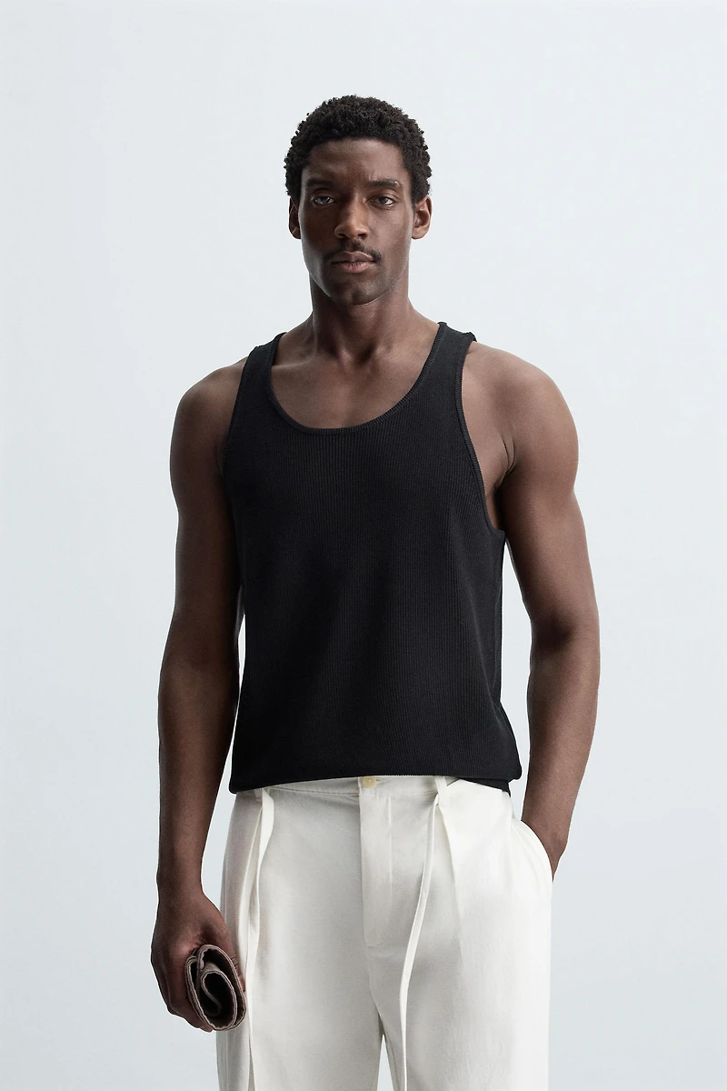KNIT TANK TOP