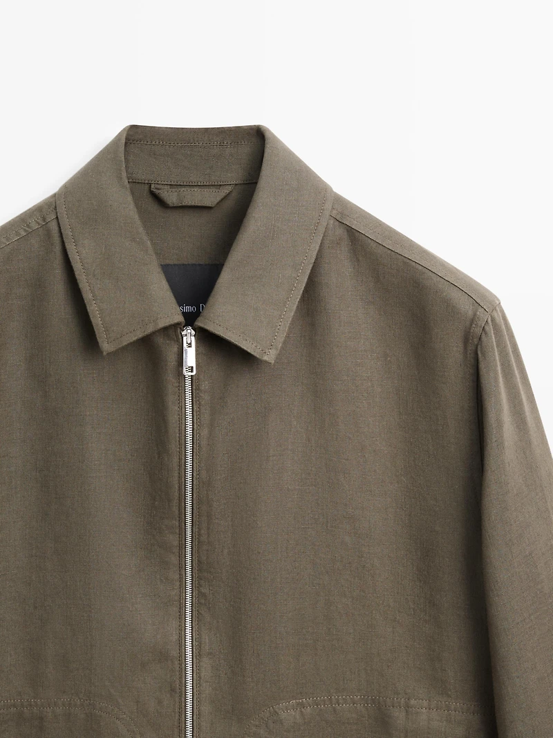 Veste courte 100 % lin