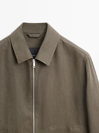 Veste courte 100 % lin