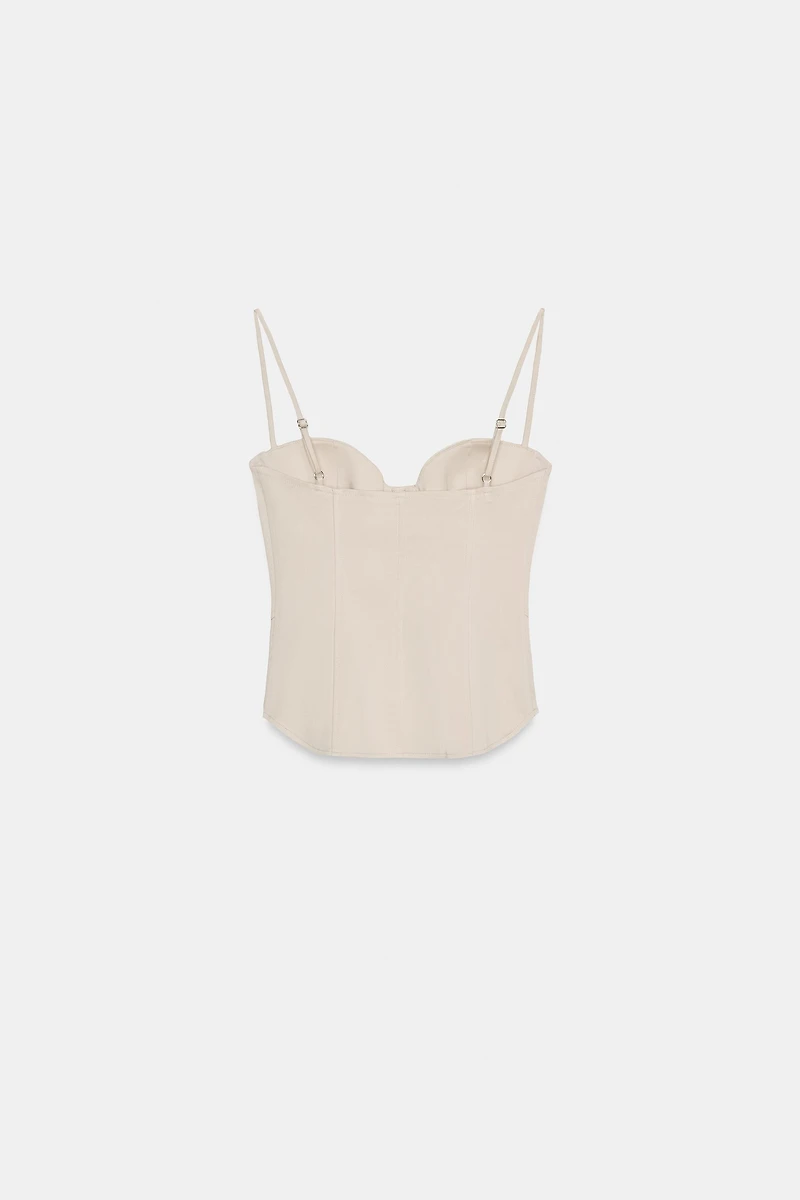 CORSET TOP WITH STRAPS