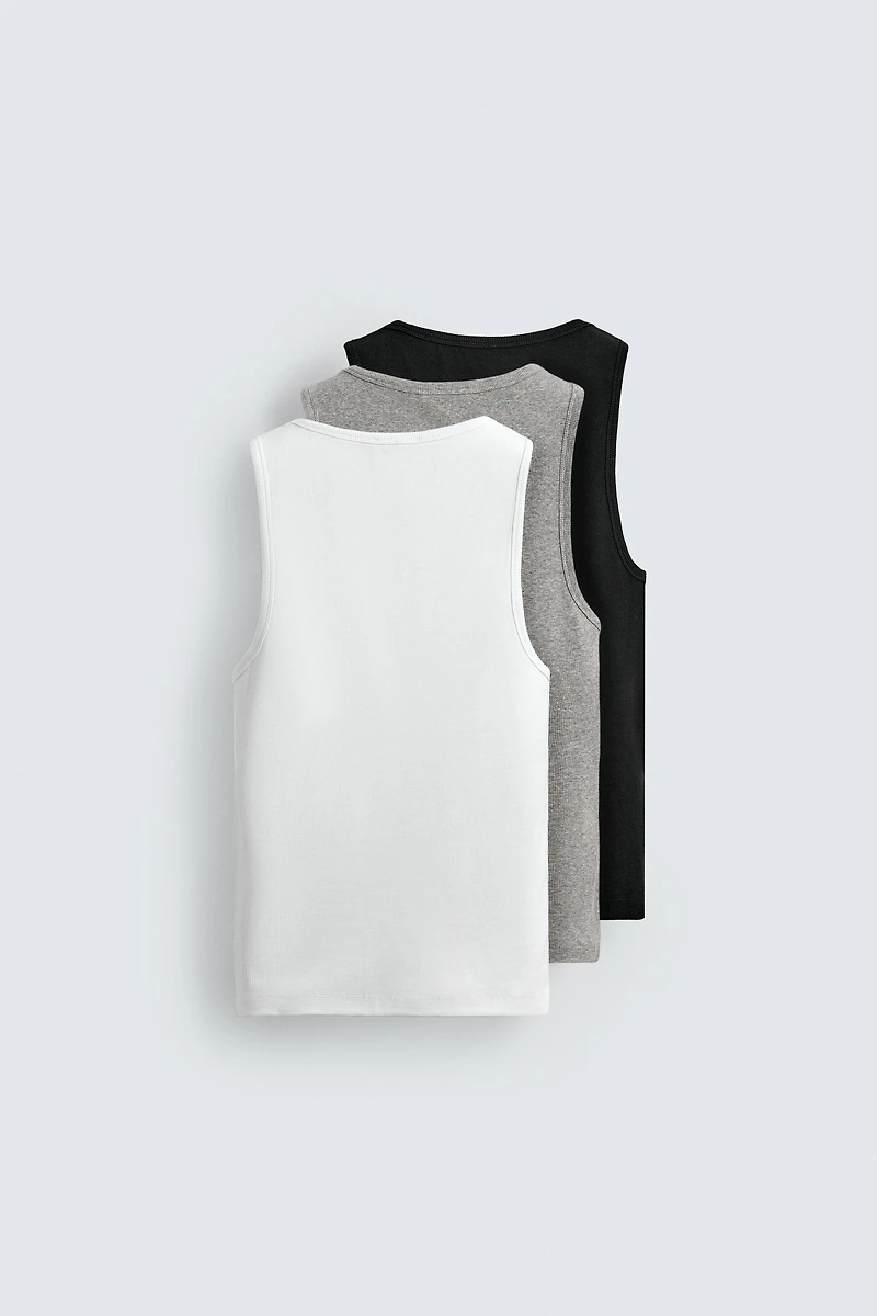 THREE-PACK OF BASIC TANK TOPS
