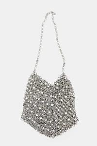 BEADED MINI BUCKET BAG