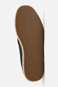 LEATHER PENNY KEEPER ESPADRILLES