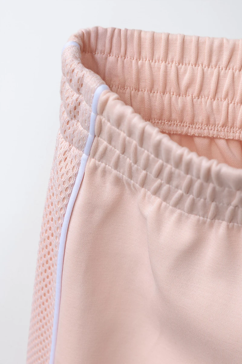 PANTALON DROIT LATÉRAUX EN MESH