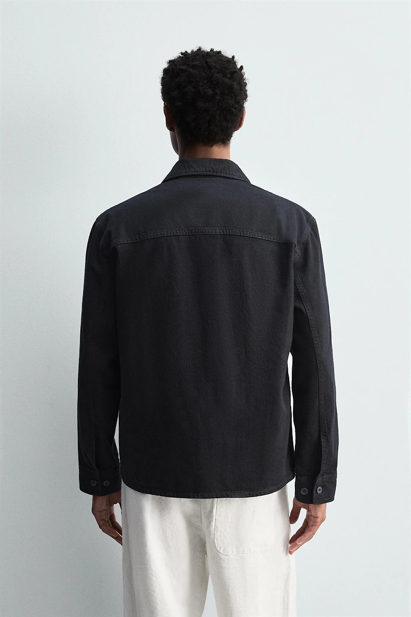 DENIM POLO SHIRT
