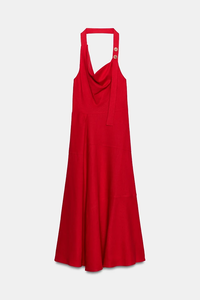 zara red sleeveless dress Woman Studio Small round hero Red Zara Mini Dress by