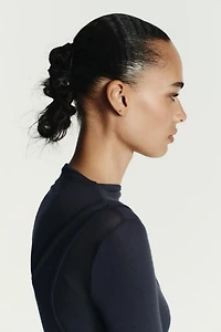 DOUBLE BELT EFFECT TIE DRESS