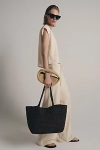 RAFFIA TOTE BAG