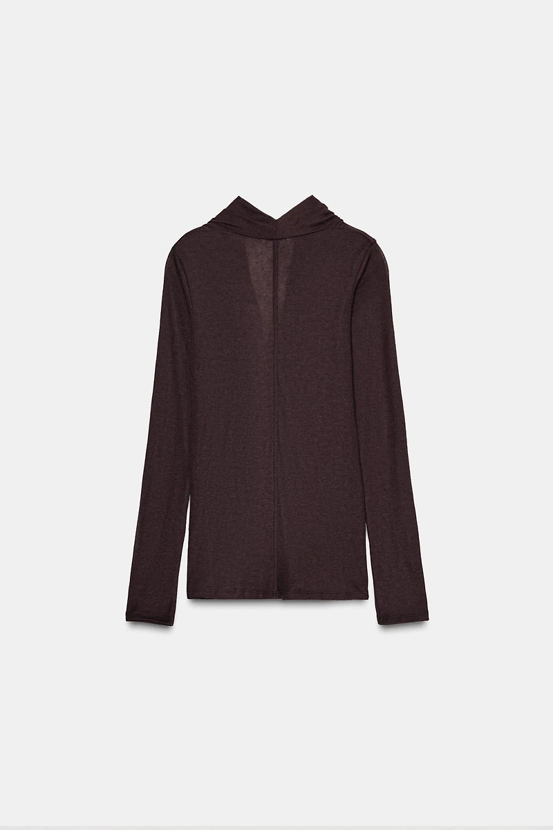 T-SHIRT DRAPÉ AVEC LYOCELL