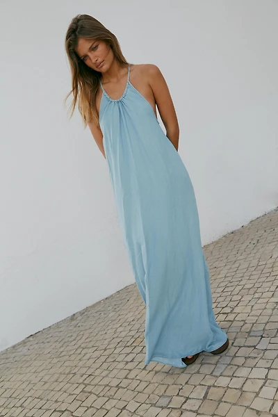 ROBE HALTER À FRONCES