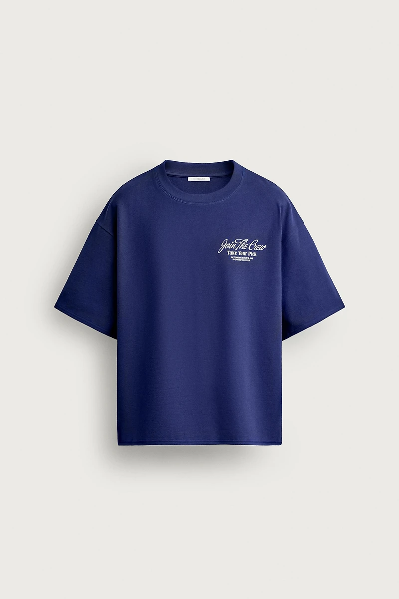 RELAXED FIT CONTRAST GRAPHIC SWEATSHIRT