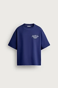 RELAXED FIT CONTRAST GRAPHIC SWEATSHIRT