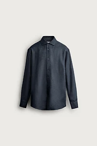 100% LINEN REGULAR FIT SHIRT