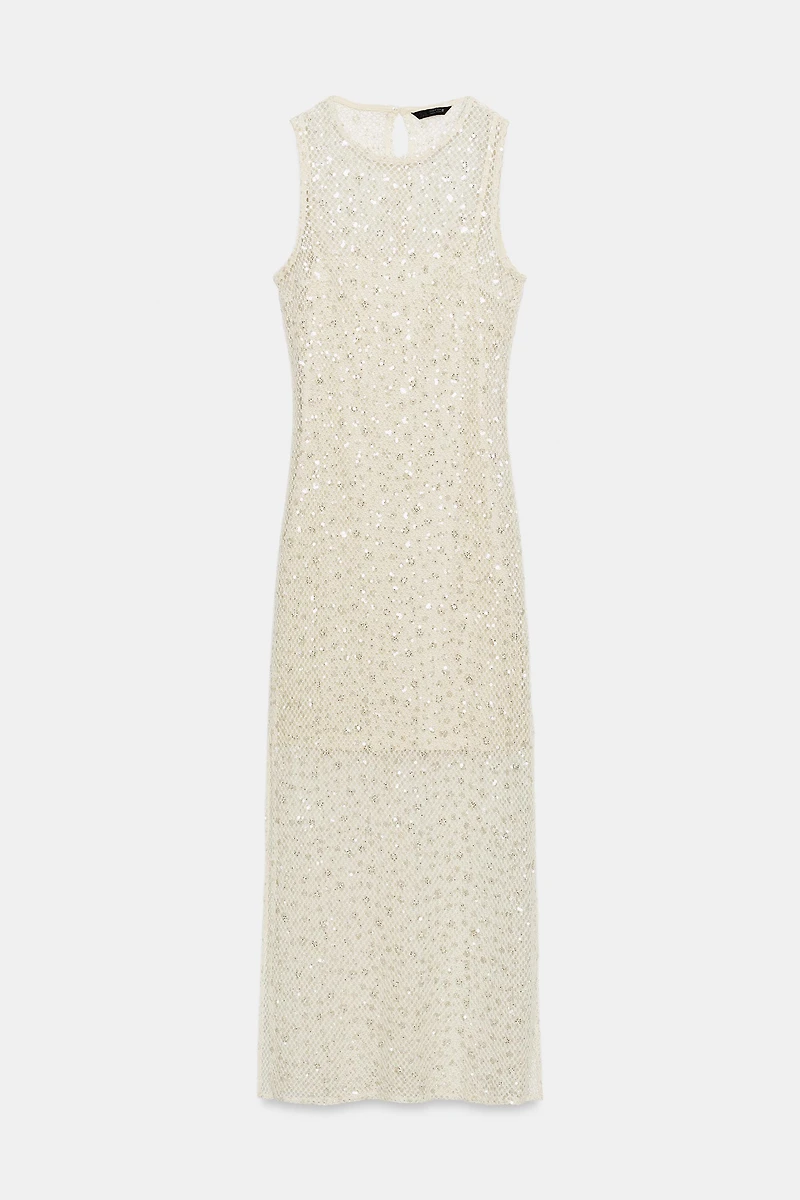 SEQUIN MIDI DRESS