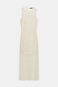 SEQUIN MIDI DRESS