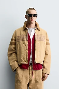 WASHED EMBROIDERED PATCH NFL WASHINGTON COMMANDERS JACKET