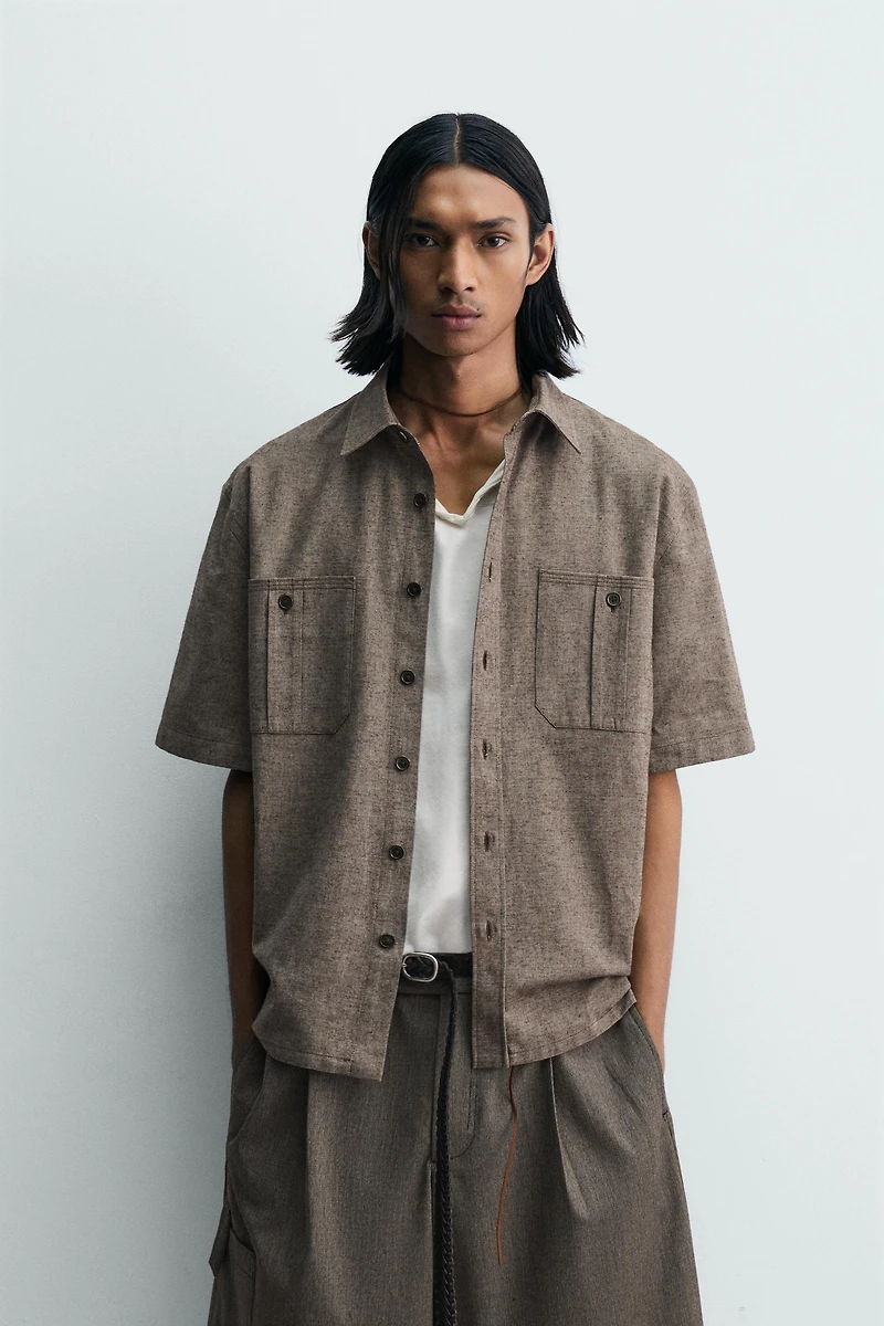 OVERSIZED FIT POCKET SHIRT