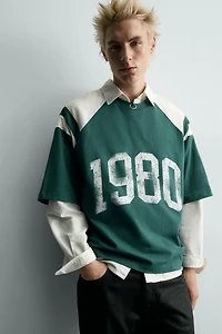 STRUCTURED PRINT T-SHIRT
