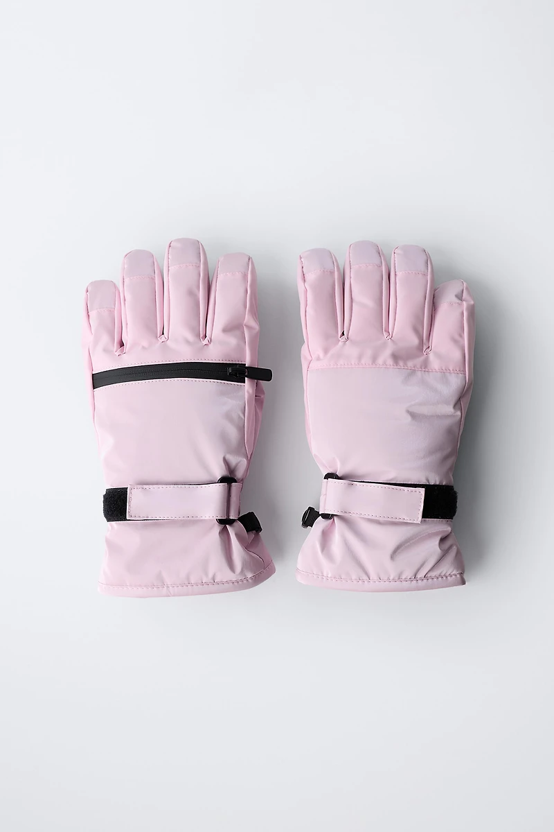 WINDPROOF RUBBERIZED GLOVES SKI COLLECTION