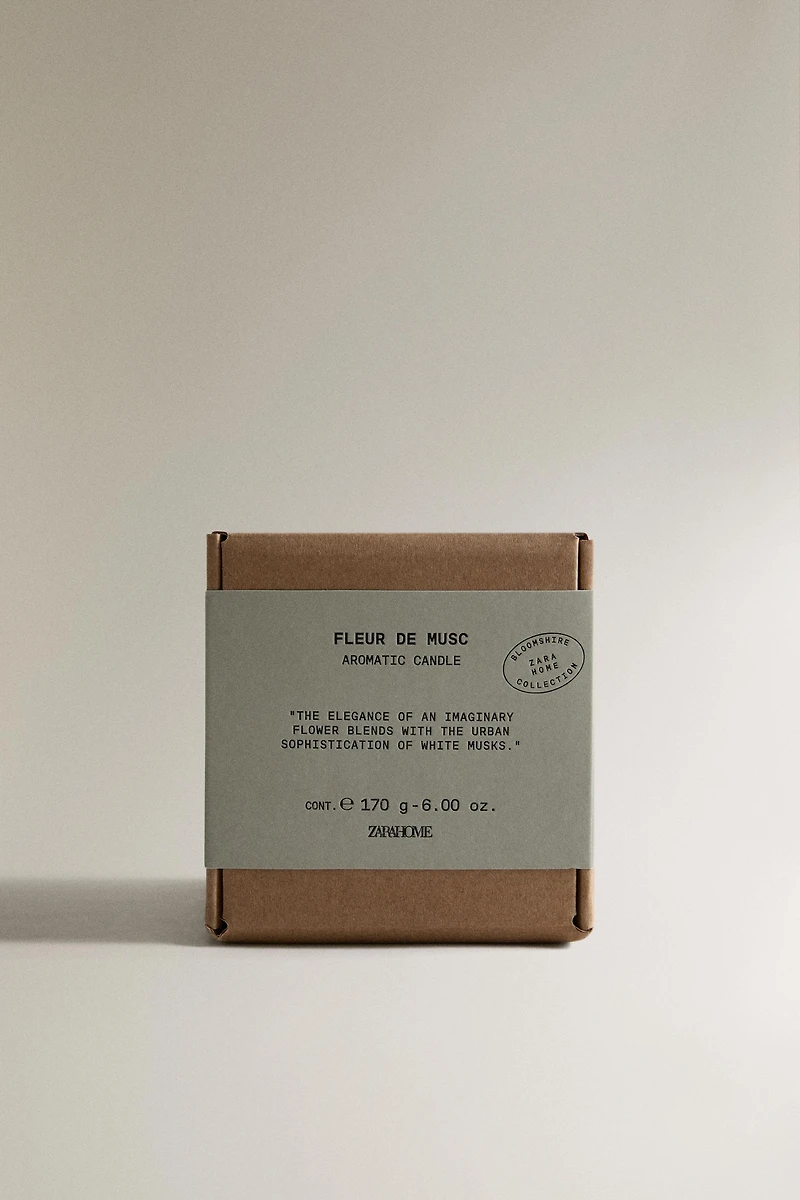 (170 G) FLEUR DE MUSC SCENTED CANDLE