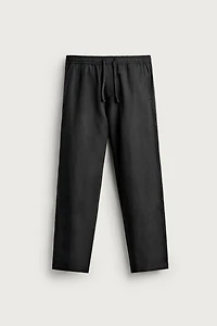 COTTON-LINEN RELAXED FIT PANTS