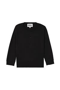 CROPPED FIT HENLEY T-SHIRT