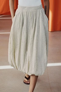 ZW COLLECTION PLAID BALLOON SKIRT