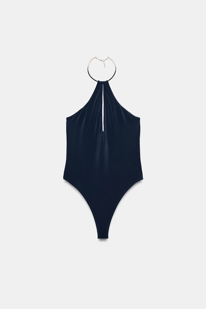 CHOKER HALTER BODYSUIT
