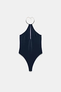 CHOKER HALTER BODYSUIT