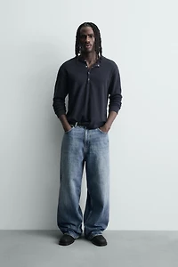 RIPPED BAGGY FIT JEANS