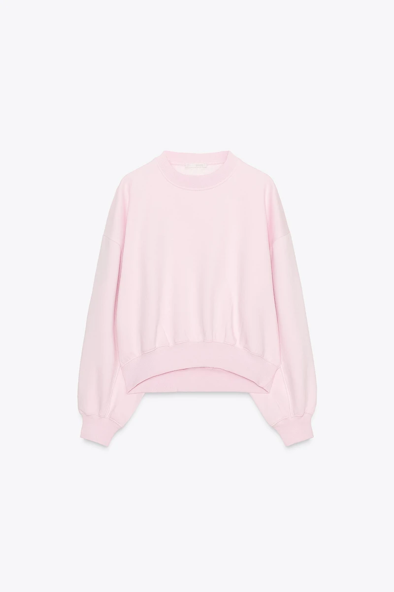 BASIC PLUSH SWEATSHIRT