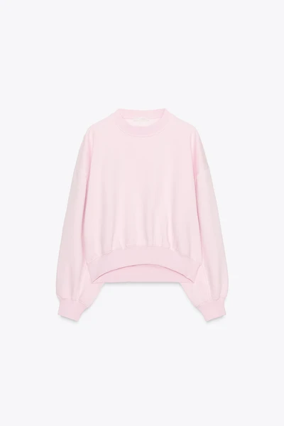 BASIC PLUSH SWEATSHIRT