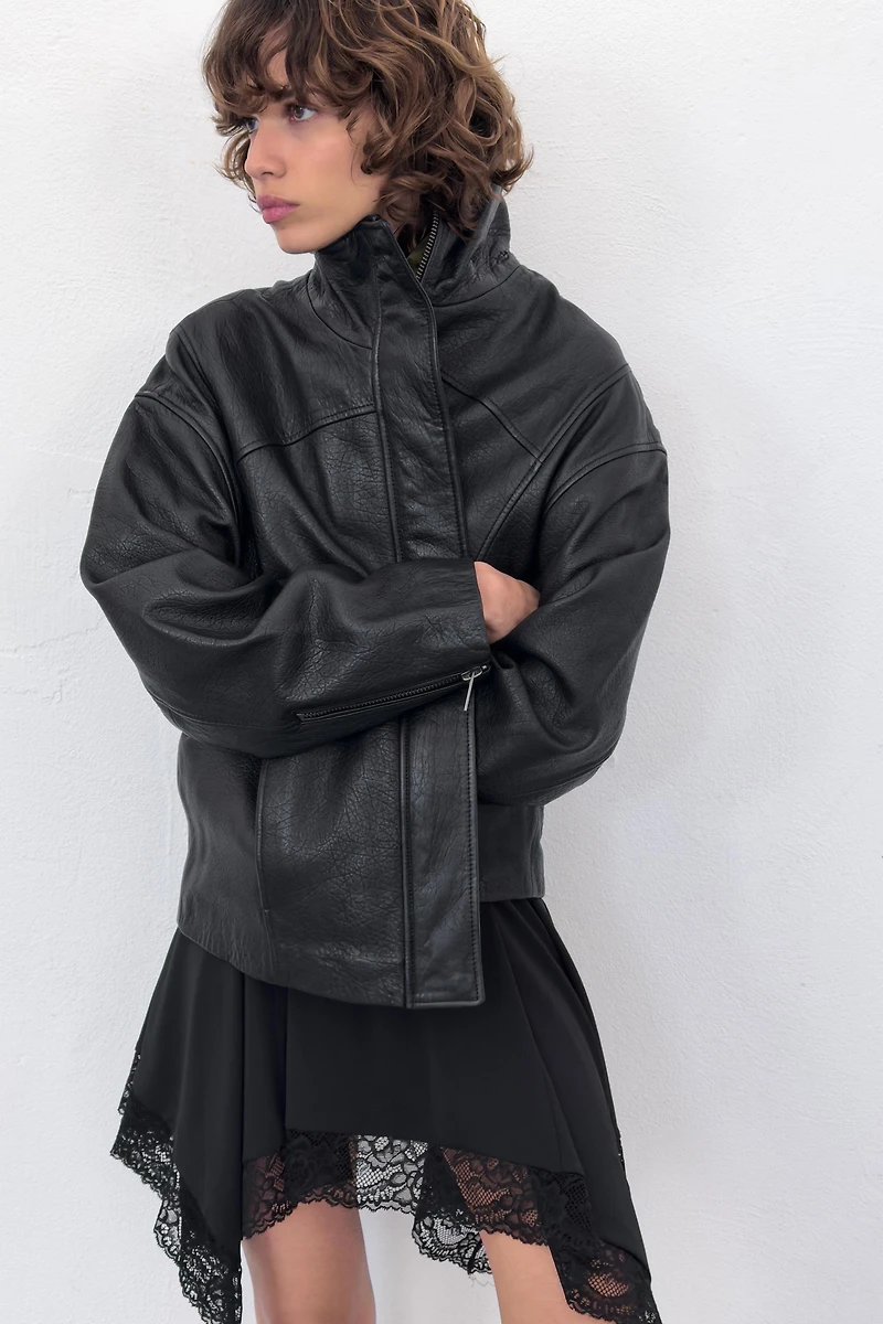 BLOUSON OVERSIZE 100% CUIR