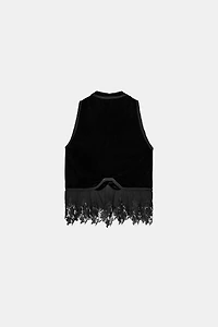 COMBINATION VELVET VEST ZW COLLECTION LIMITED EDITION