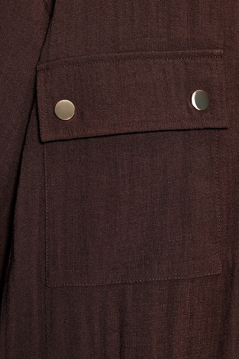 CROPPED ROLLED-SLEEVE JACKET