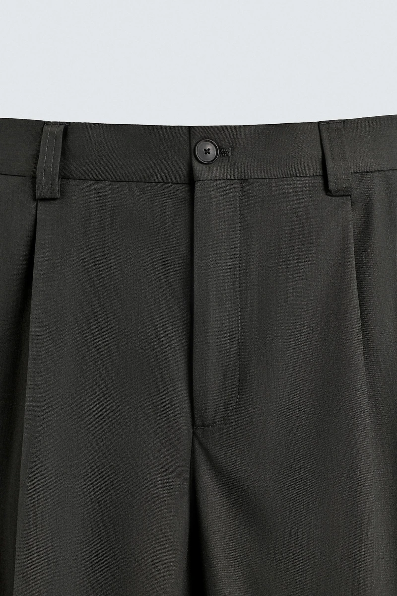 WOOL BLEND SUIT PANTS